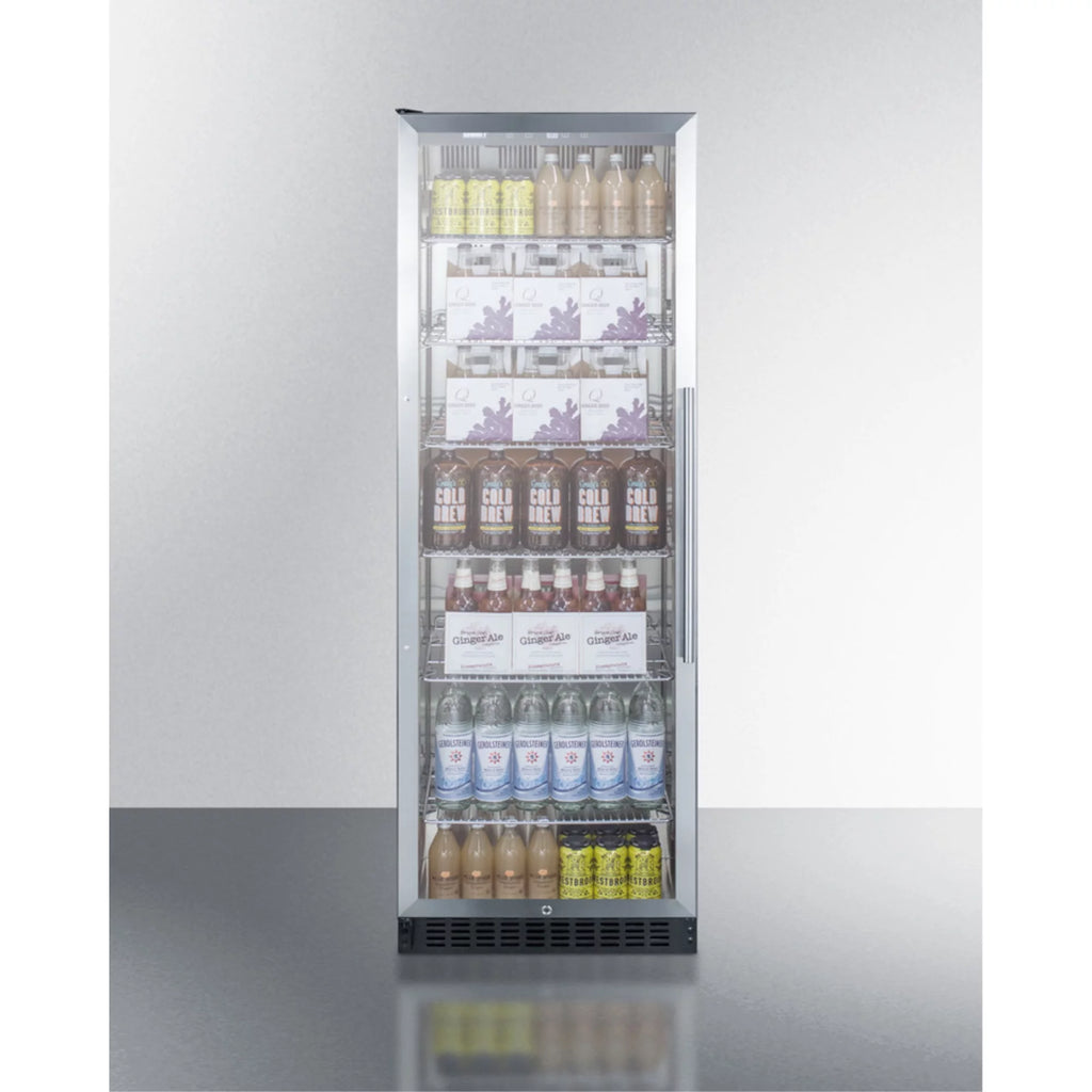 Black 24 in. Wide Beverage Center Refrigerator P24815