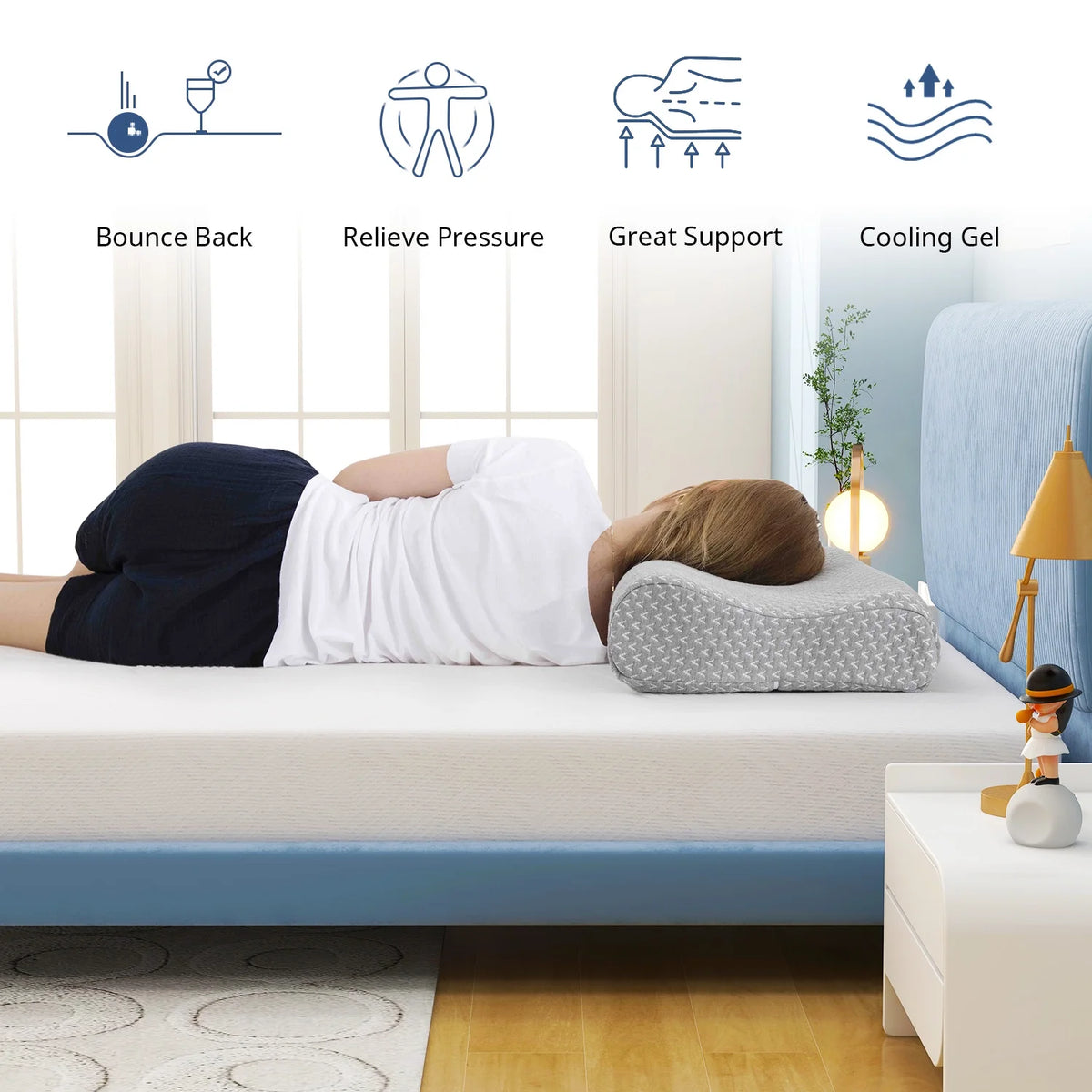 Queen 12 inch Memory Foam Mattress G6758