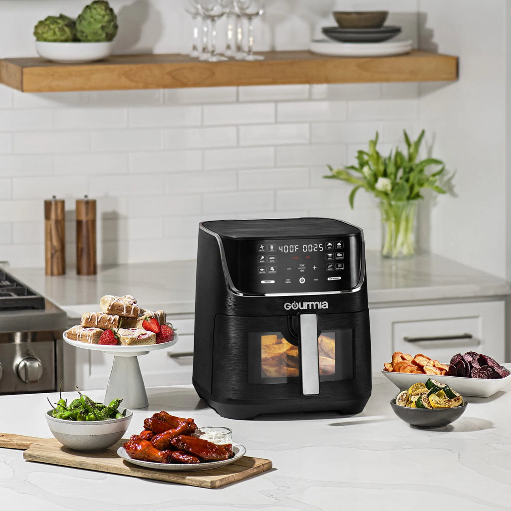 8 Qt Digital Window Air Fryer with 12 One-Touch Presets X552989