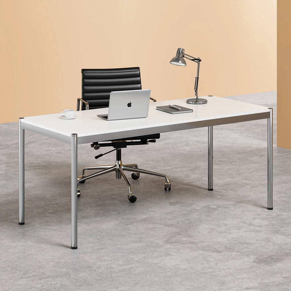 68.8-Inch White Computer Desk E229