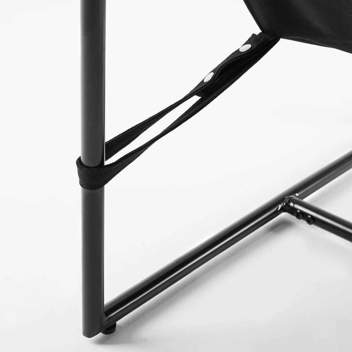 Black Metal Framed Sling Accent Chair D14367