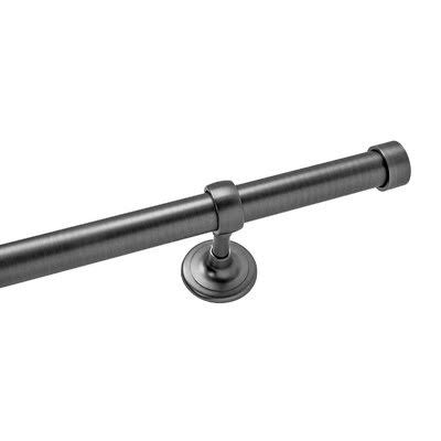 1.15x22 Metal Endcap Rod Set with Non-Telescopic Pole and Modern Brackets A918060