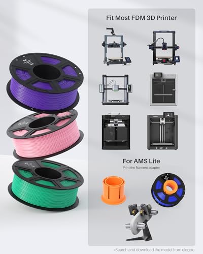 PLA Filament 1.75mm 4KG 4pcs 1kg Spool I537