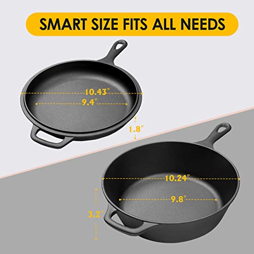 Pre-Seasoned Cast Iron Dutch Oven with Skillet Lid 5QT Z277530