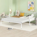 White Twin Size Metal Daybed with Pullout Trundle E733929