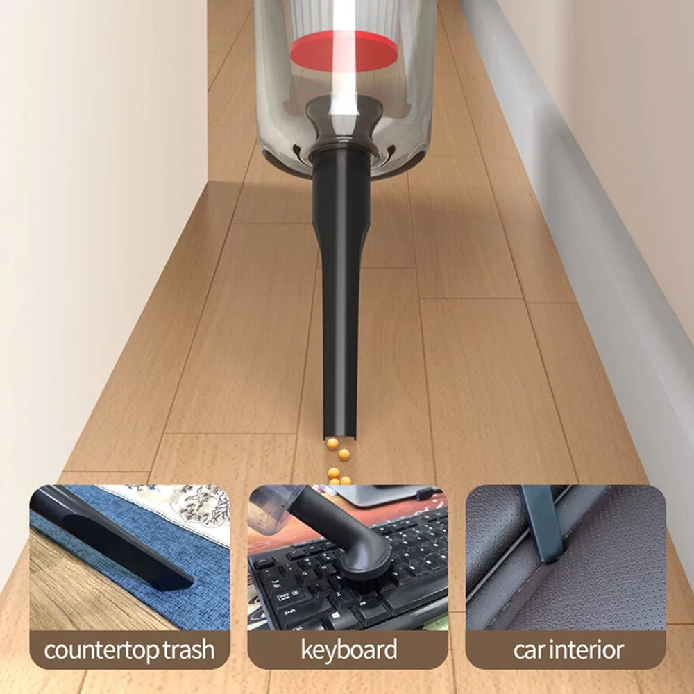 Cordless Stick Vacuum Cleaner, 12000Pa 4 in 1 Handheld (White) Z165352
