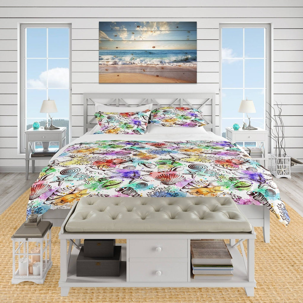 Nautical Coastal Bedding Set Twin Duvet Cover A1992