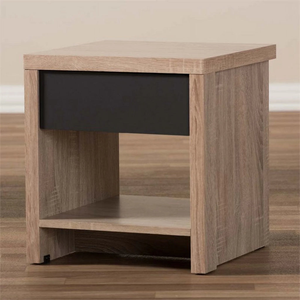 1 Drawer Wood Nightstand V339733