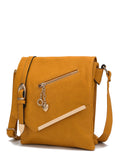 Mustard Vegan Leather Crossbody Bag C7734