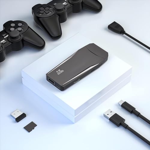 Wireless Retro Game Console Stick with 20000+ Games, 4K HDMI, 2 Controllers B53273