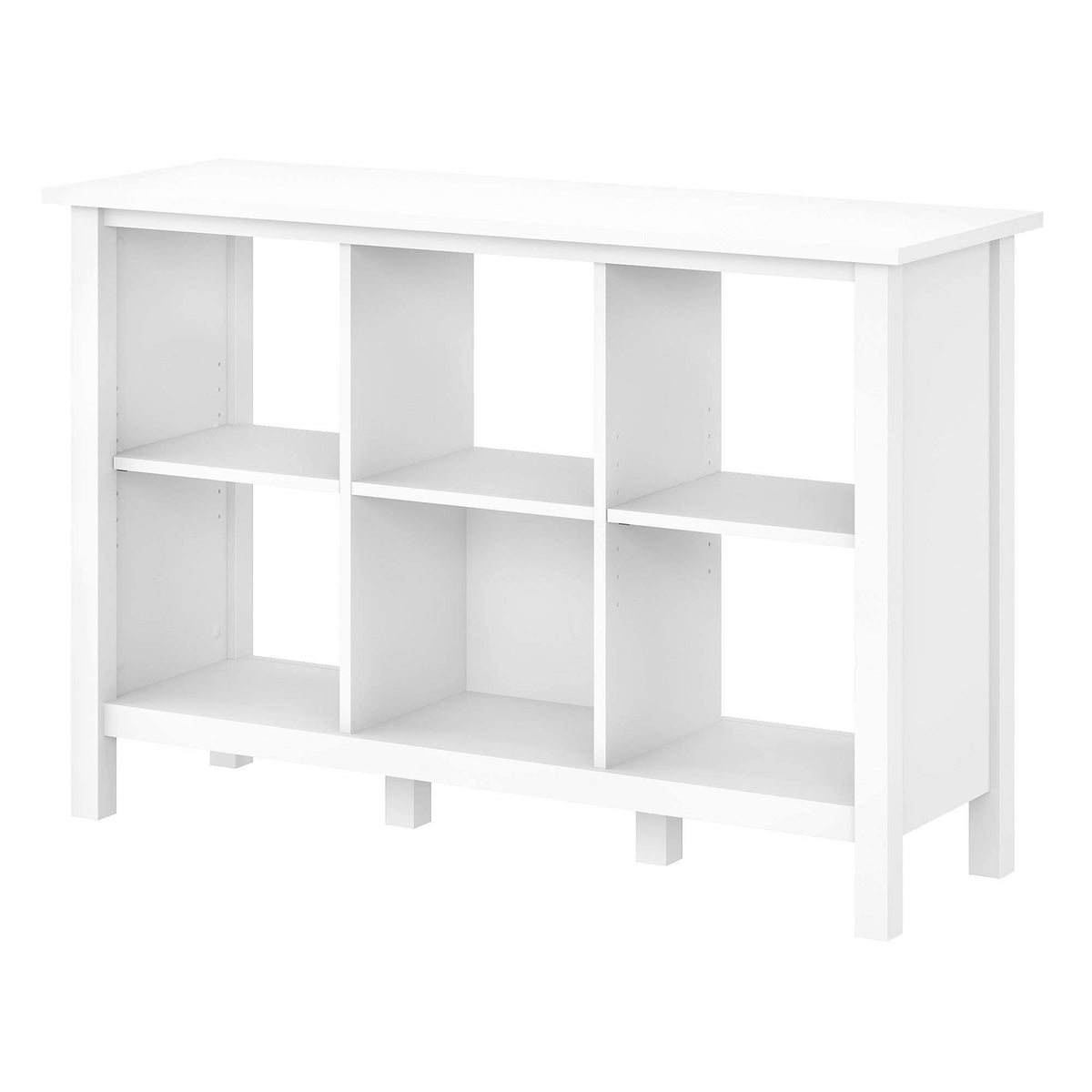 White 6 Cube Storage Bookcase F7910