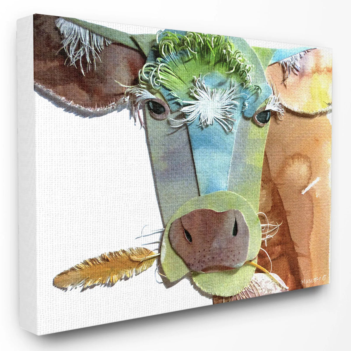Watercolor Cutout Cow Wall Art B564533