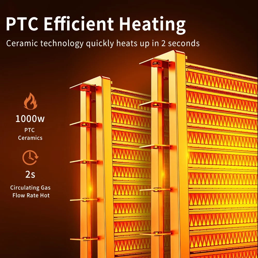 Oscillating Space Heater with Timer Remote Control L102405
