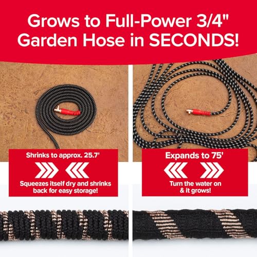 Expandable Garden Hose 75 FT with 10 Pattern Sprayer X57547