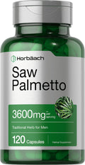 Saw Palmetto Extract 3600mg 120 Capsules Prostate Supplement T1923
