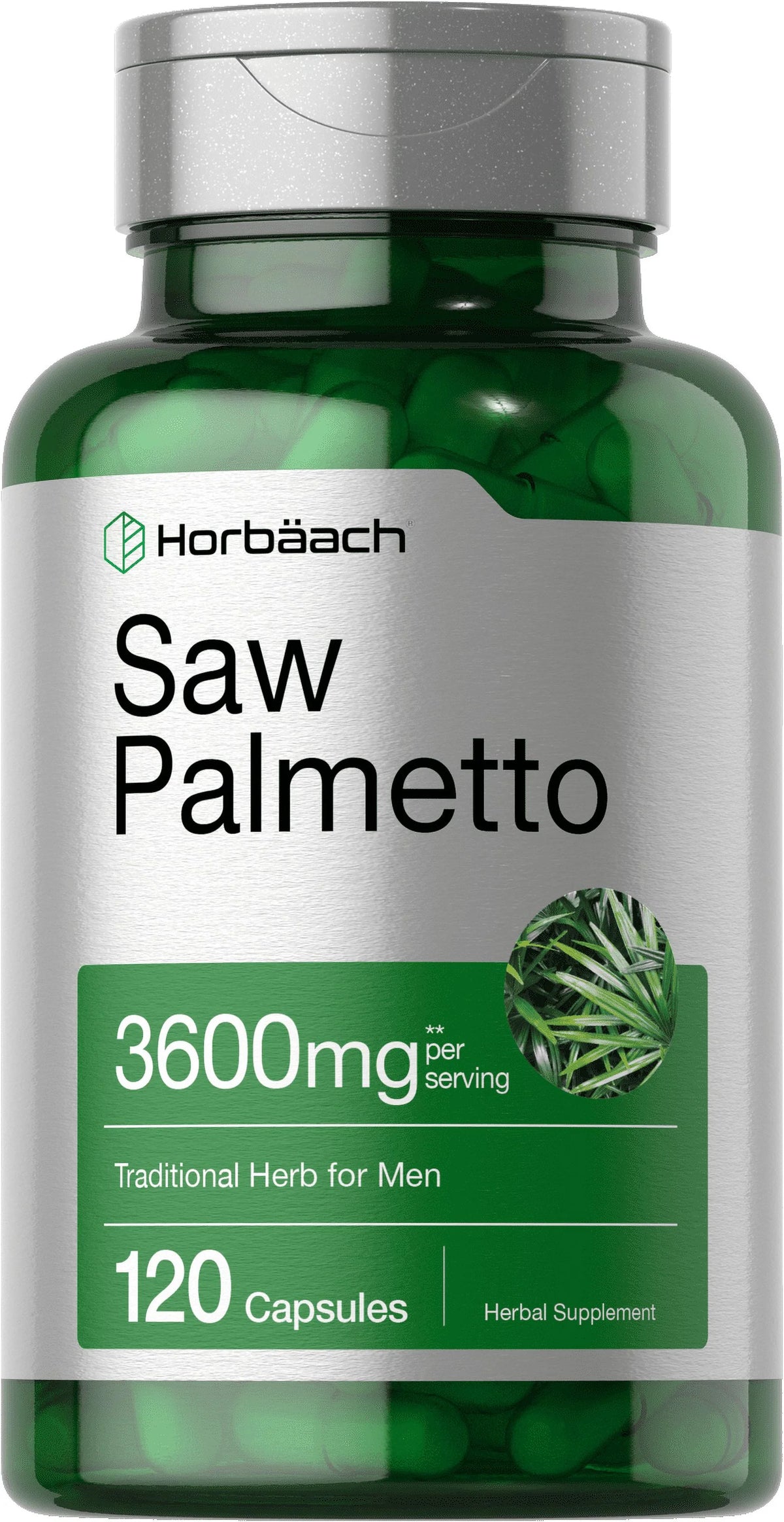 Saw Palmetto Extract 3600mg 120 Capsules Prostate Supplement T1923