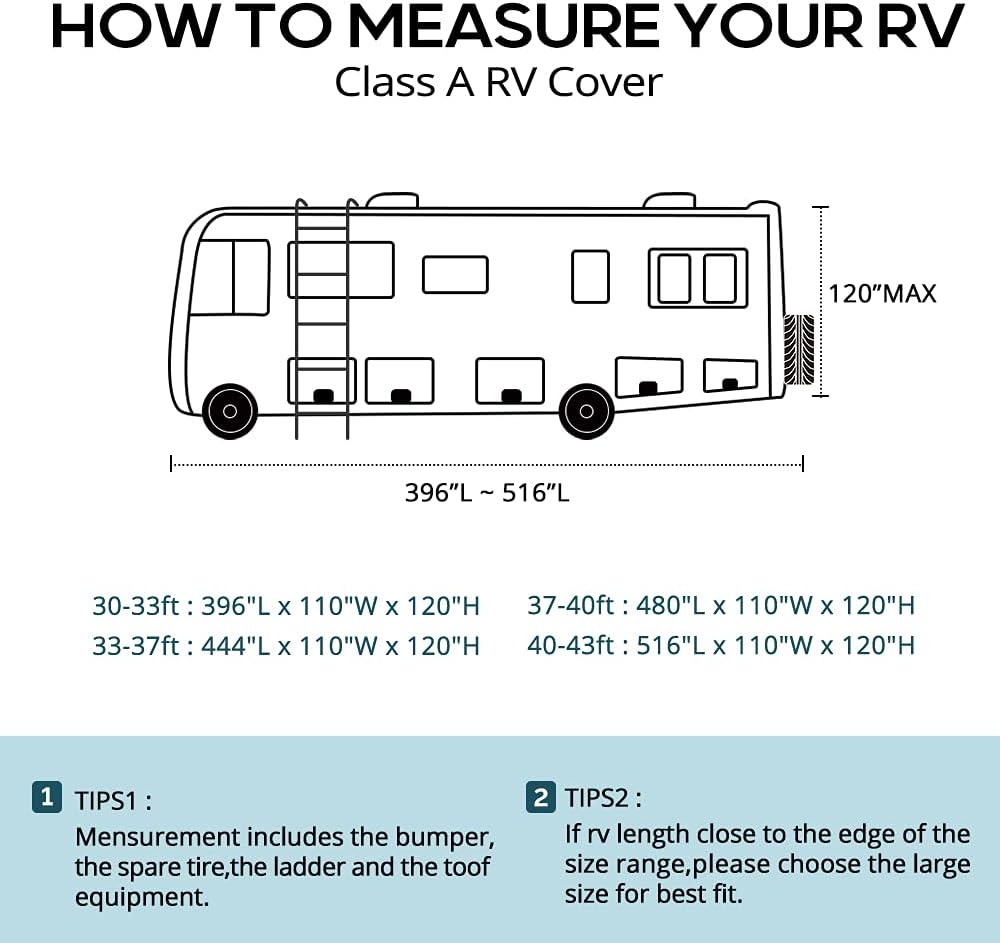 Class A RV Cover 33 - 37Ft N895845