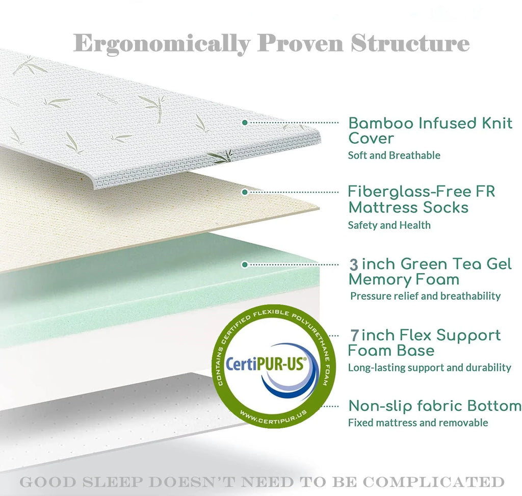 Queen 10 inch Memory Foam Mattress A236568