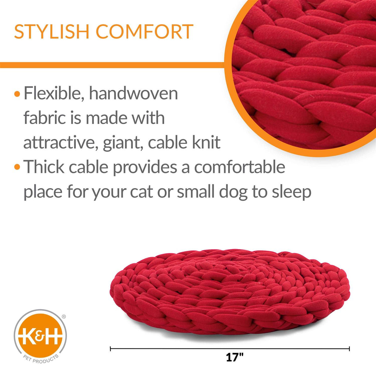 Knitted Pet Bed Y6275