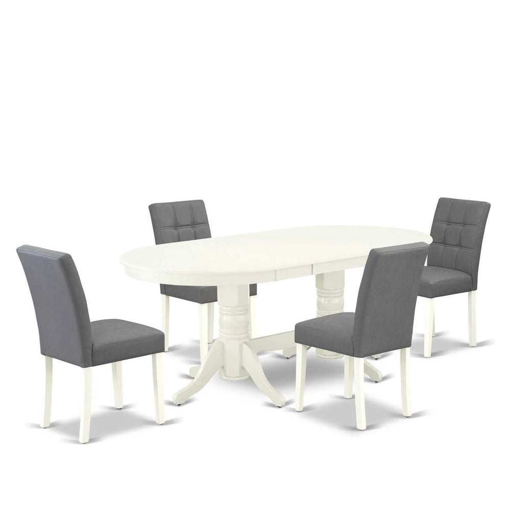 5 Piece Kitchen Table Set with Butterfly Leaf T182218