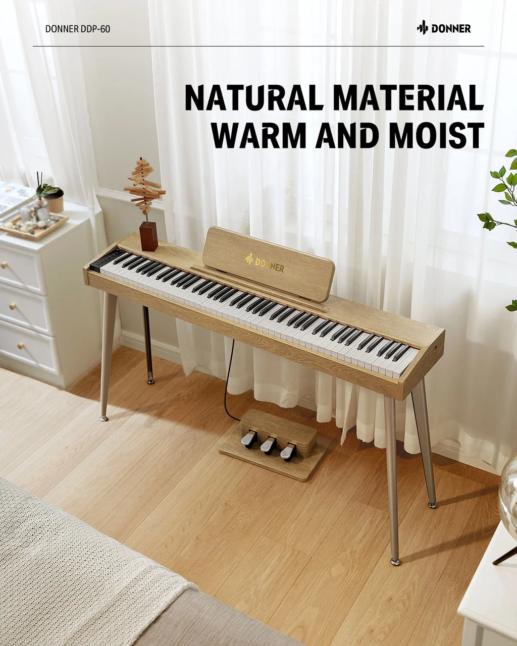 88 Key Digital Piano with Speakers F4508