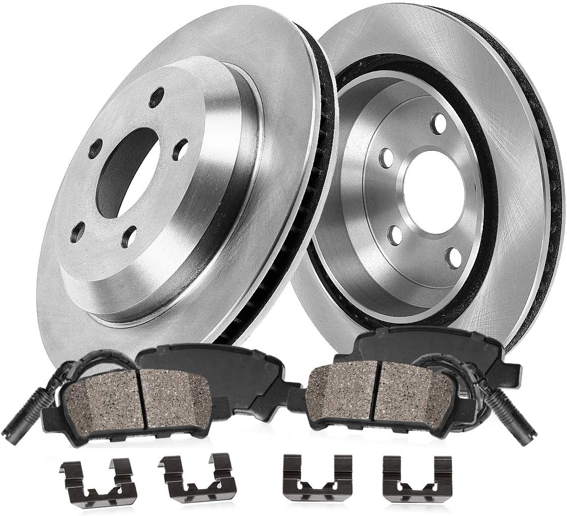 327 mm 5 Lug Brake Rotors + Ceramic Pads + Hardware + Sensors T161212