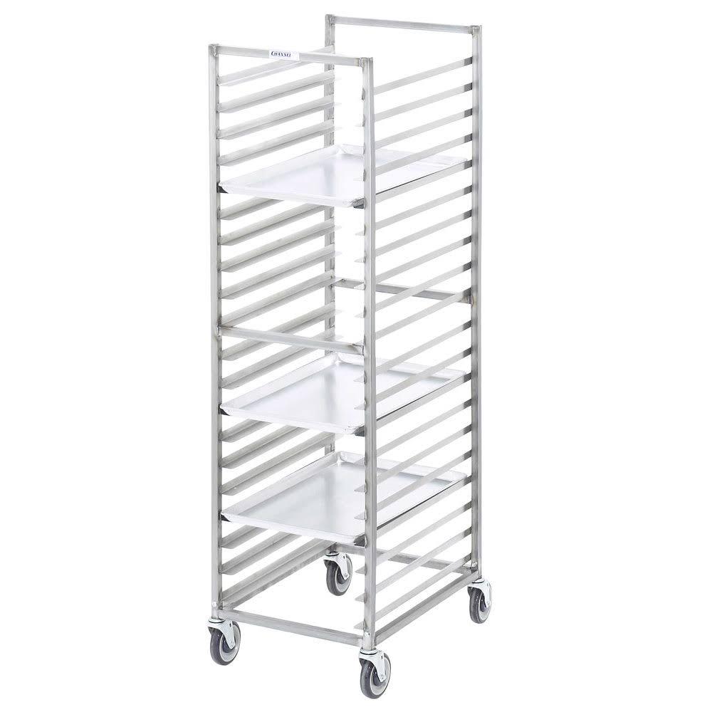Stainless Mobile Bun Pan Rack 20 Pan Cap F201