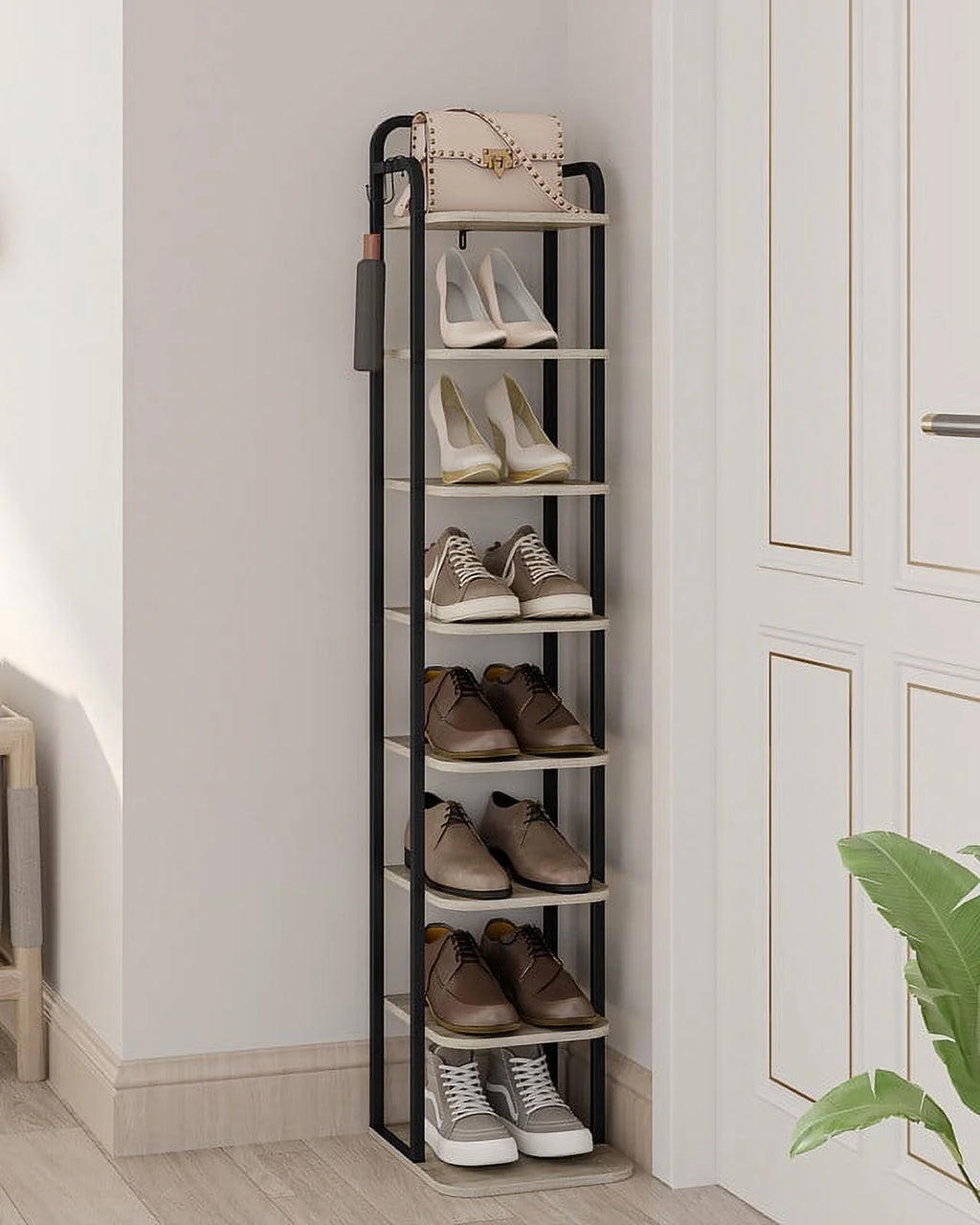 8 Tier Narrow Shoe Rack G90943