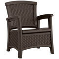 Resin Club Chair with Storage S632