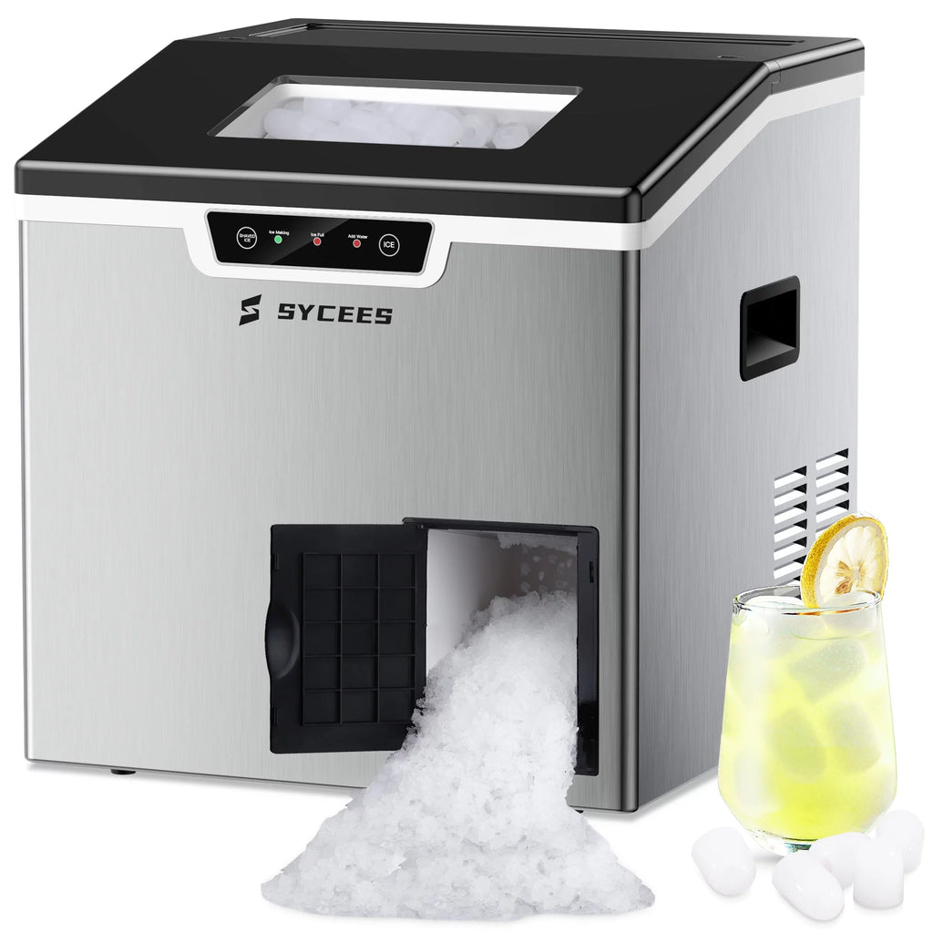 2-in-1 Countertop Ice Maker and Shaver Machine with Ice Scoop and Basket I703