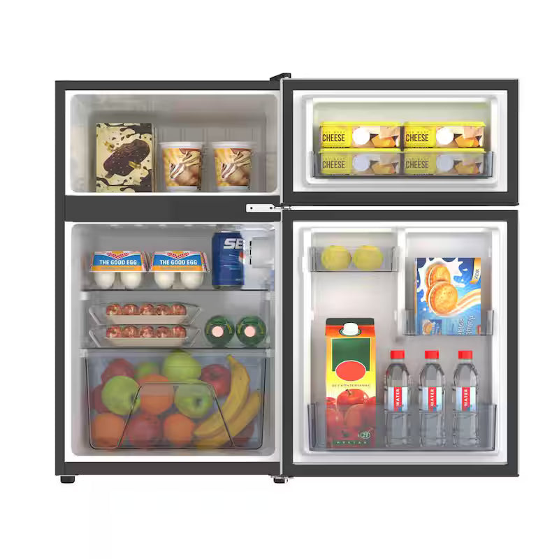 2-Door Mini Refrigerator with Freezer Y3308