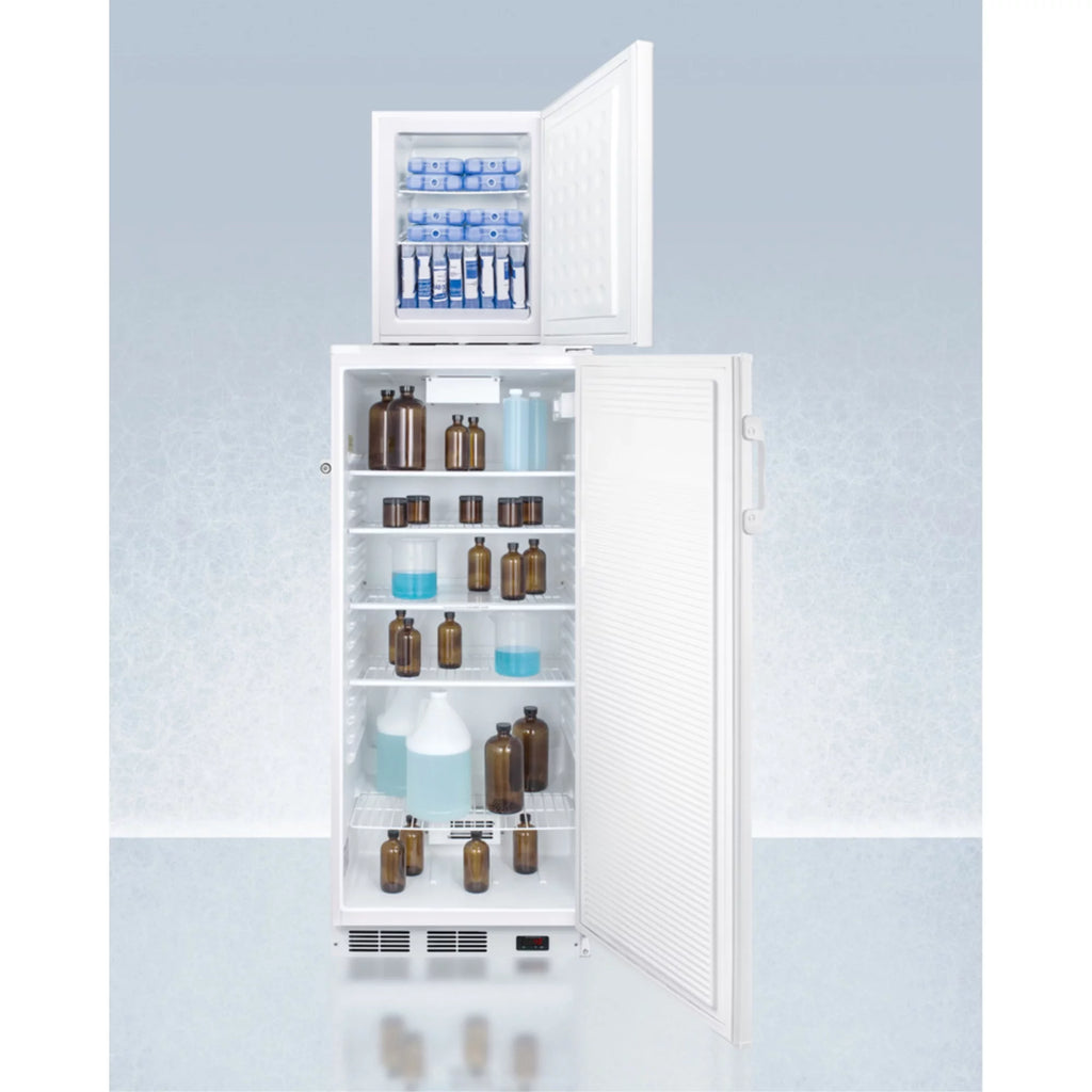 10.1 cu.ft. Auto Defrost Refrigerator and Compact Manual Defrost Freezer M6077