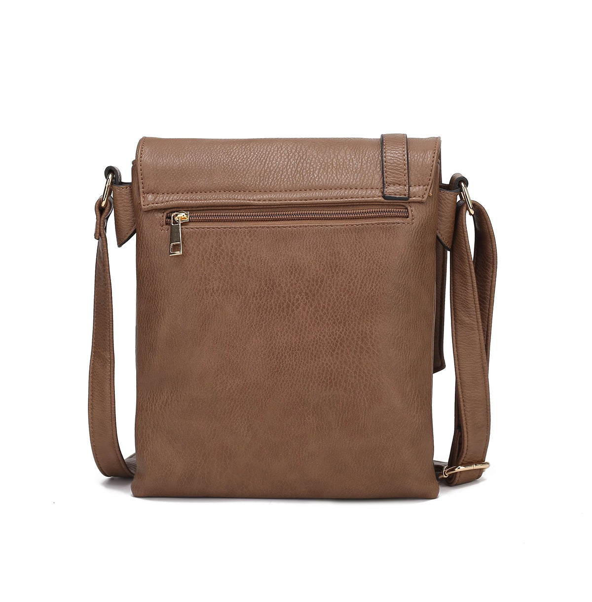Mustard Vegan Leather Crossbody Bag C7734