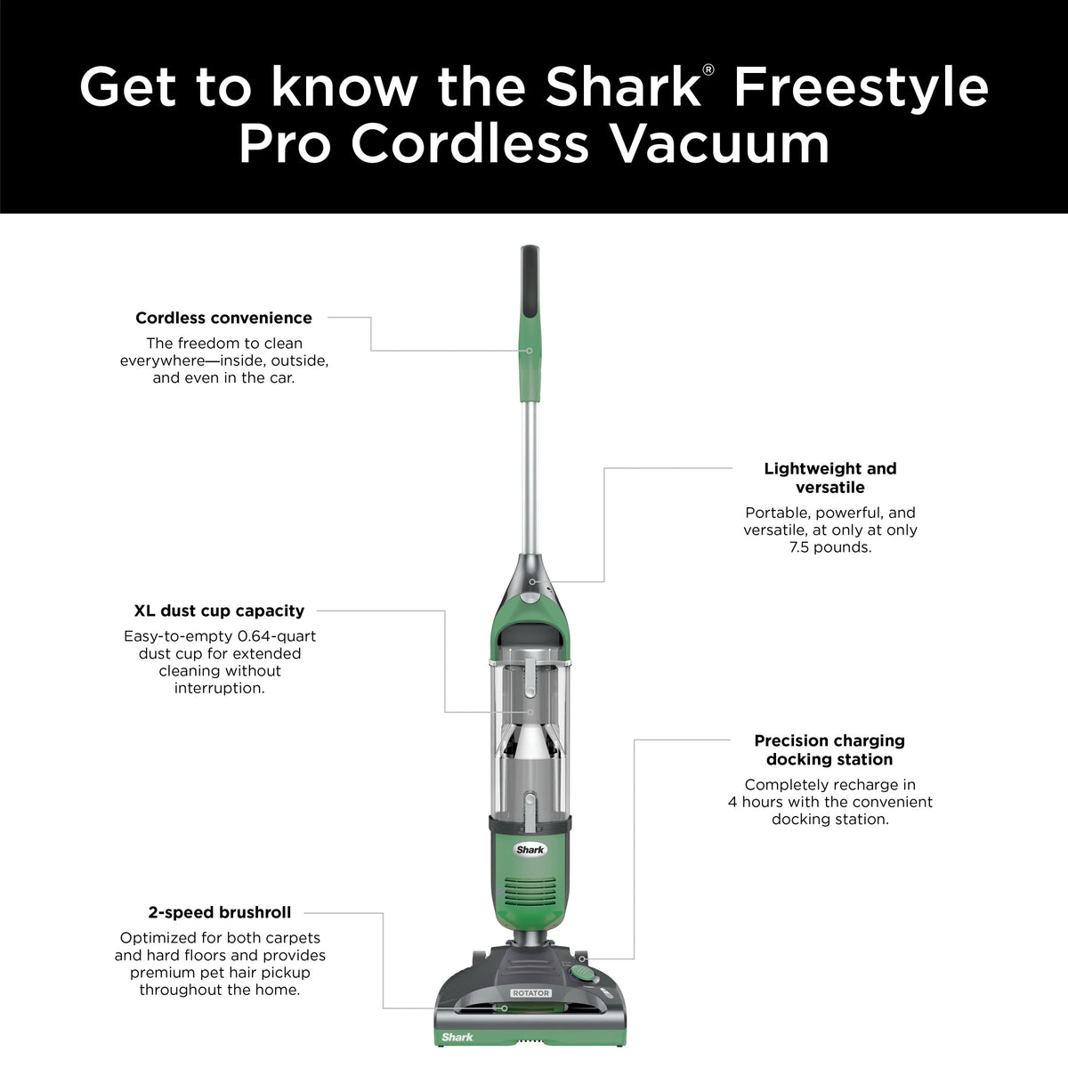 Cordless Vacuum with Charging Dock X559