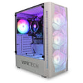Whiteout Gaming PC Desktop Computer AMD Ryzen 5 5600G 16GB DDR4 128GB SSD 1TB HDD N9470