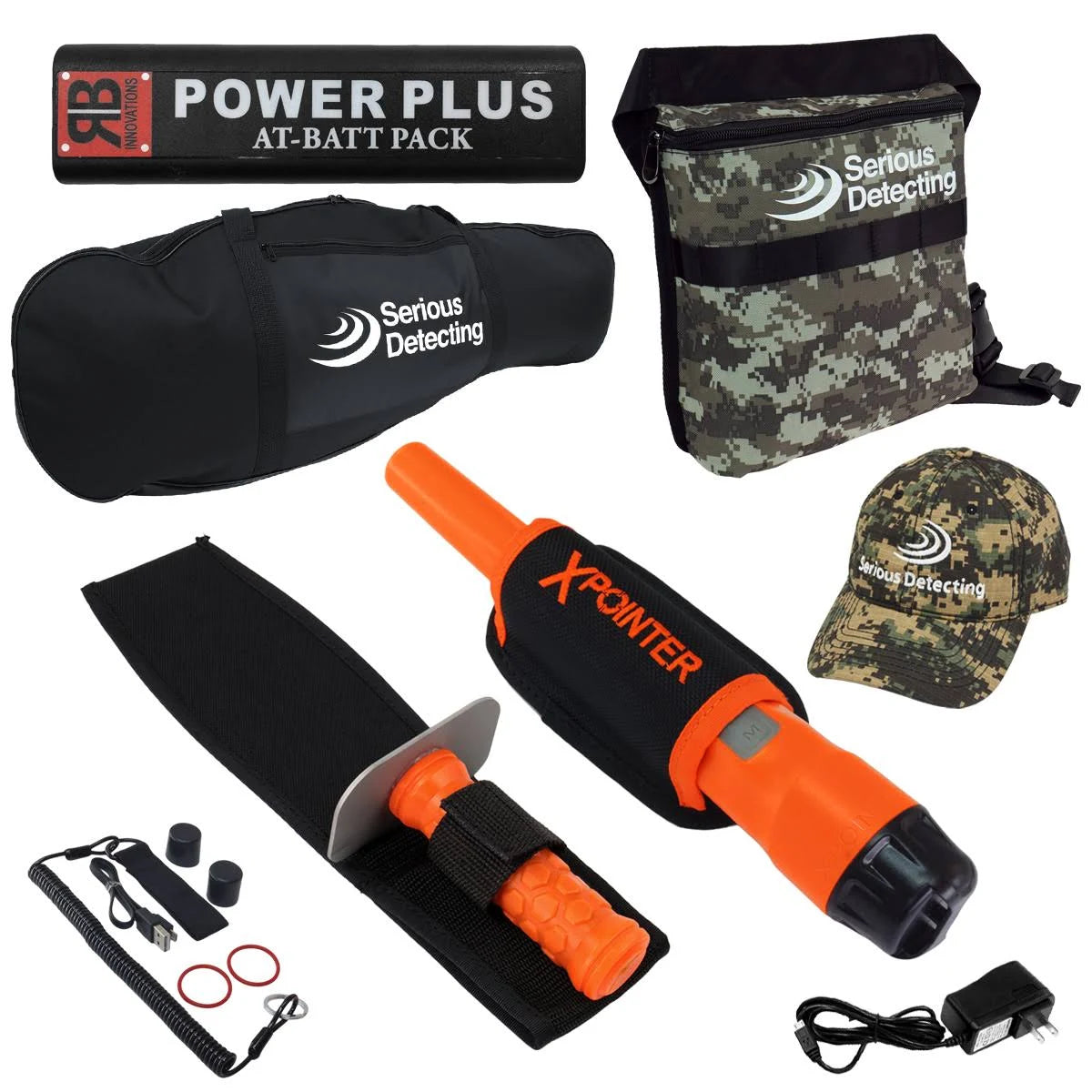 Metal Detector with Pinpointer and Carry Bag D26419