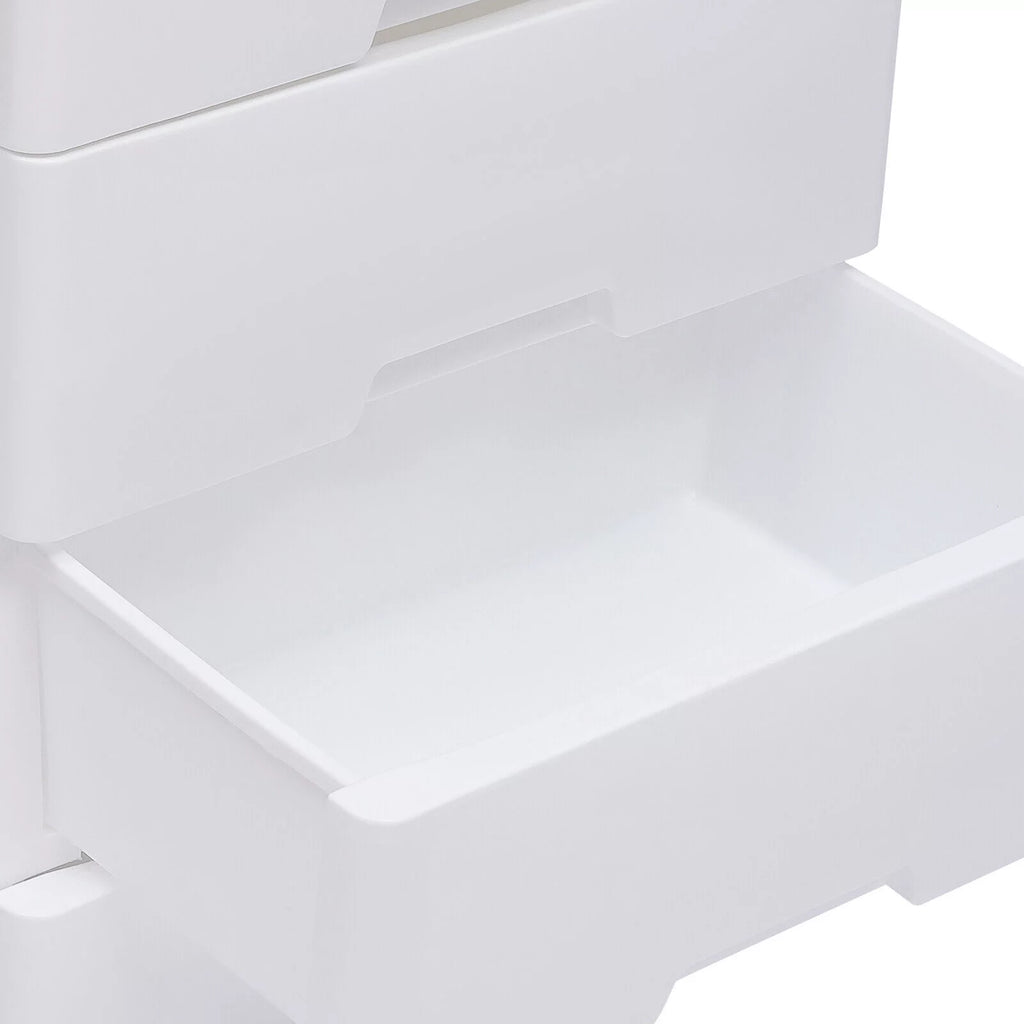 White 5 Drawers Plastic Dresser M962