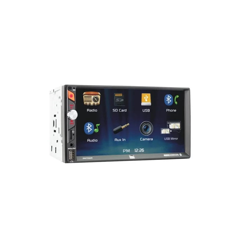 7" Touchscreen Digital Multimedia Receiver + 6.5" Coaxial Speaker System H2830