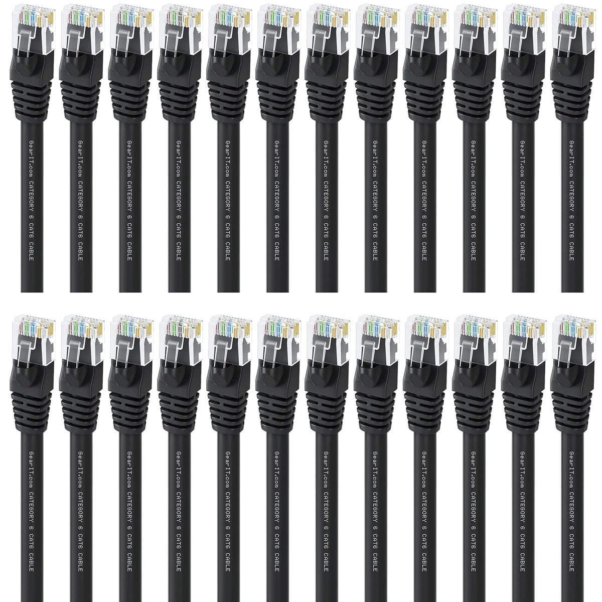 Cat 6 Ethernet Cable 1 ft 24-Pack White B97648