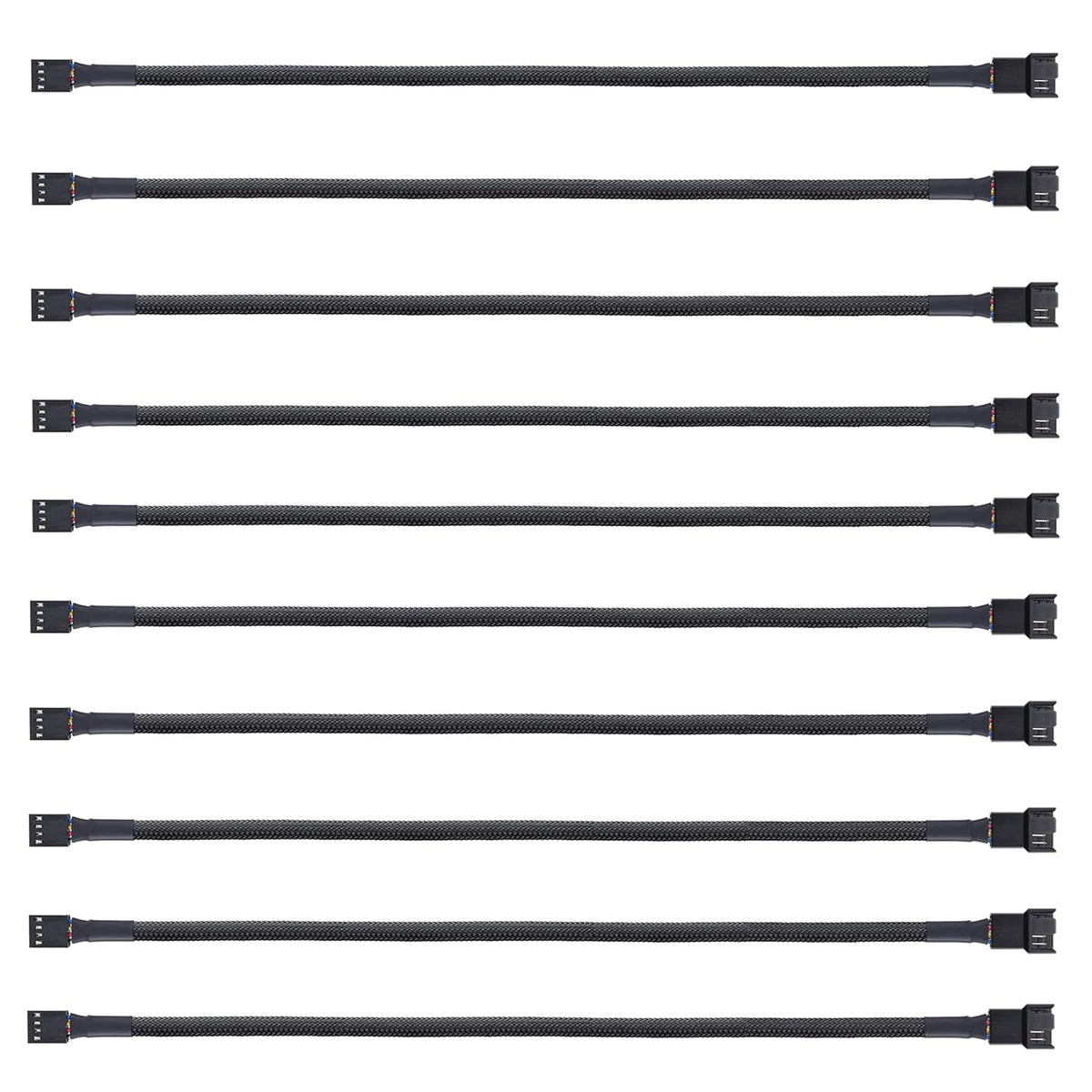 4-Pin PWM Fan Power Supply Cable 1 to 2 Splitter 10.5 inches G201