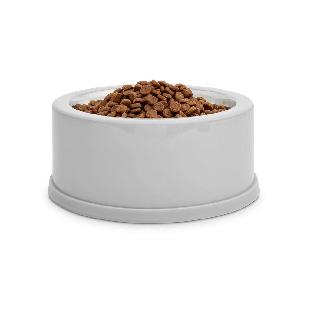 Stainless-Steel Grey Dog Bowl X496