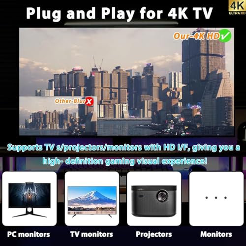 Wireless Retro Game Console Stick with 20000+ Games, 4K HDMI, 2 Controllers B53273