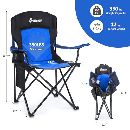 Oversized Padded Camping Chair with Arms M98201