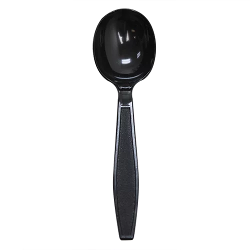 Black PS Plastic Soup Spoons 1,000 ct G499030