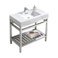 36 in. Stainless Steel Console with Acrylic Sink Z6620