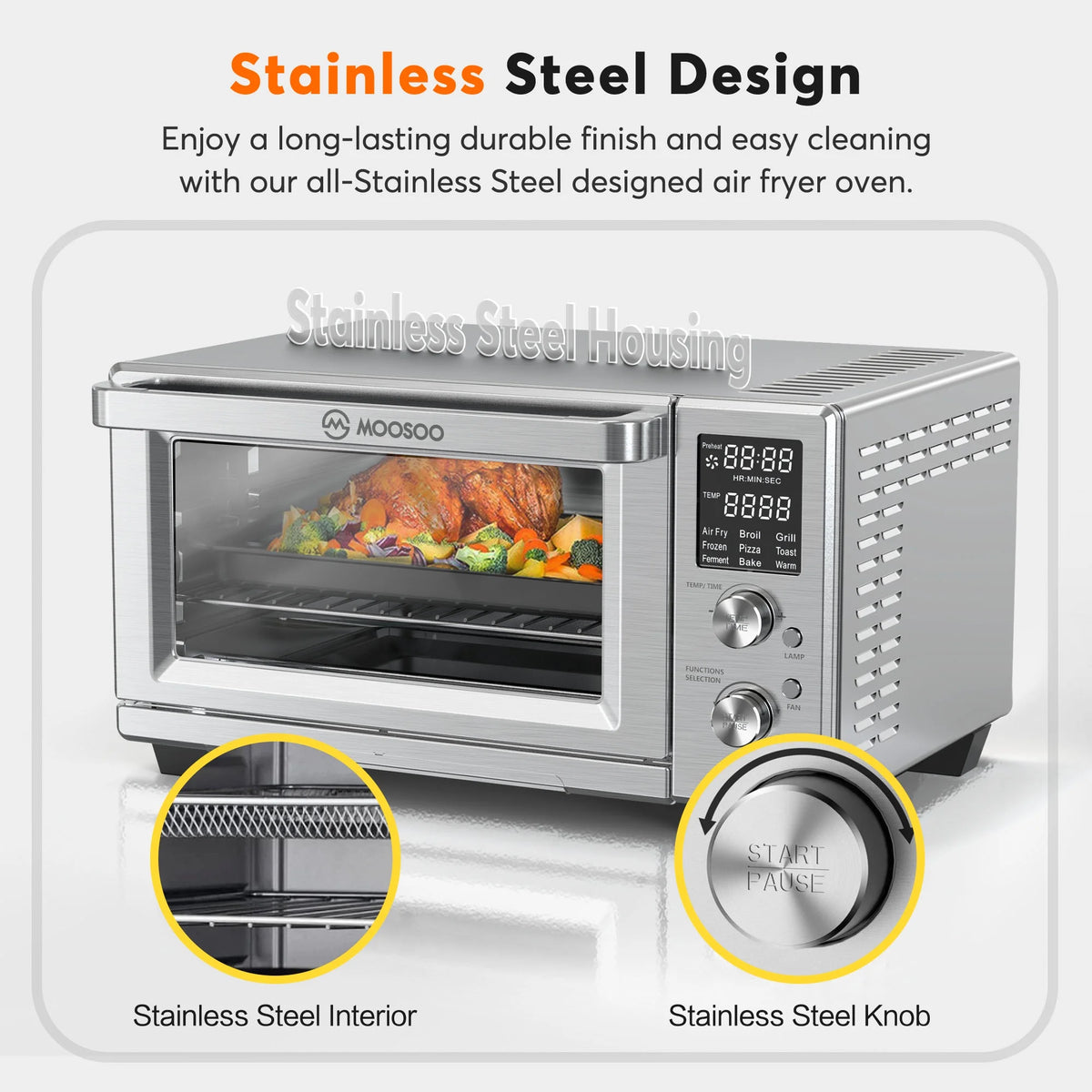 30 Quart Air Fryer Oven with LED Digital Screen S65623