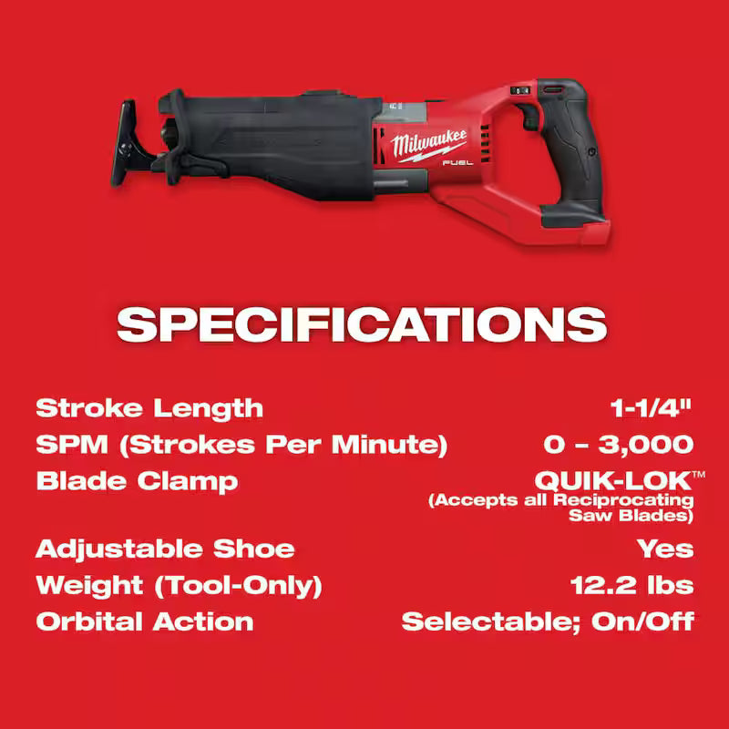 18V Lithium-Ion Brushless Cordless Reciprocating Saw & 12.0Ah Battery K4985