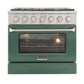 36 in. Natural Gas Range with Green Door G4117