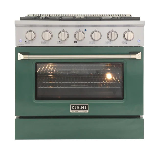 36 in. Natural Gas Range with Green Door G4117