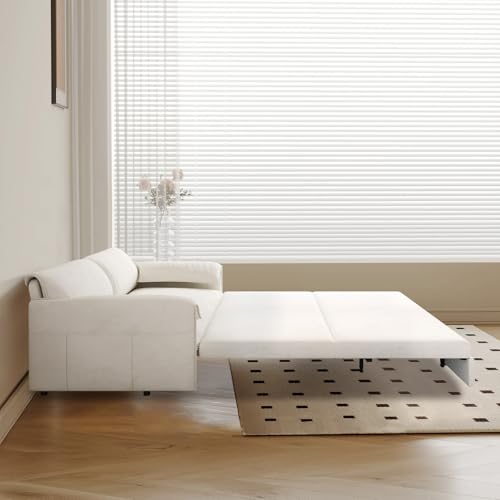 Queen Size Velvet Convertible Sleeper Sofa Bed W118